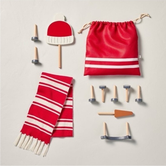 Magnolia Other - New Hearth & Hand with Magnolia, Wooden Build-a-Snowman 12 Piece Set